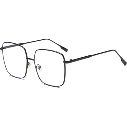 Oversize Square Glasses Frames Women Clear lenses Fashion Metal Eyewear Optical Eyeglasses Myopia Spectacles