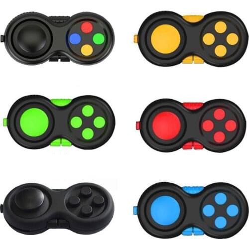 Stress Relief Cube Vinyl Desk Colorful Finger Toys Stress Reliever High Quality Game Handle Toys Plastic Antistress Pad