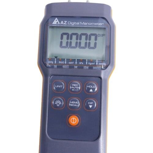 AZ82012 1 psi Manometer Measure the Gauge Pressure with Reference to Ambient Pressure or Differential Pressure Between Pressures