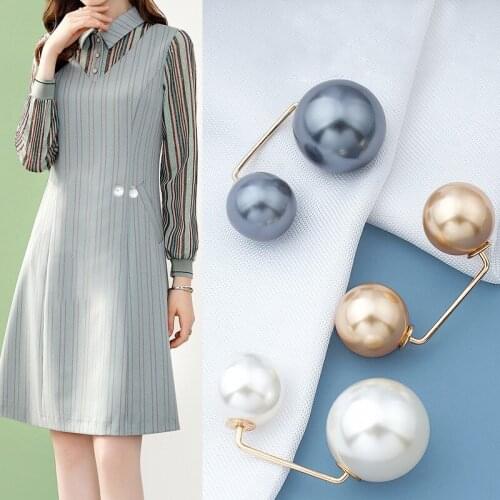Fashion Pearl Brooch Fashion Pearl Brooch Women Lapel Gift Anti-Glare Safety New Design Brooch Pins