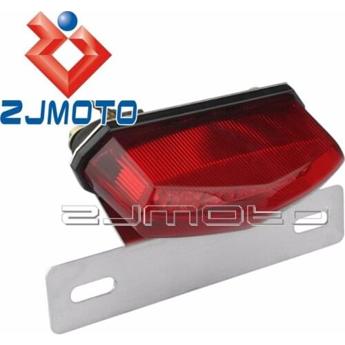 Motorcycle LED License Brake Tail Light For Honda Street Bike Scooter Cruiser Chopper Dirt Bike ATV Off-road Motobike