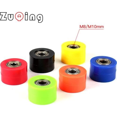 6 Colors 8/10MM Guide Sprockets Bearing Roller Pulley Wheel Tensioner Guide For Pit Dirt Bike Motorcycle Drive Chain