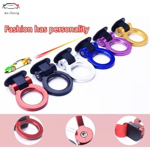 New Styling Trailer Hooks Sticker Decoration Car Auto Rear Simulation Racing Ring Vehicle Towing Hook for Opel Mokka Corsa