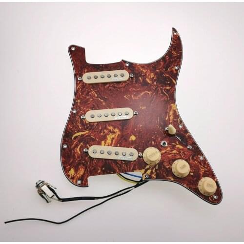 Strat 7 sounds Prewired Pickguard Harness Guitar Pickups Wilkinson WVS 60s Alnico5 SSS Single Coil Pickups