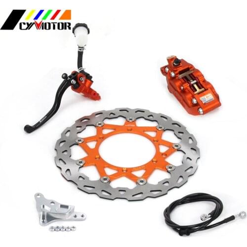 Front Brake System Brake Lever Master Cylinder Hose Adaptor 320MM Discs For KTM SX XC XCW SXF XCF XCFW 200 250 300 450 Motocycle