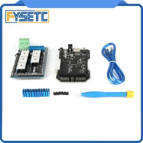 3D Printer Parts RE-ARM 32 Bit Control Board Upgrade Mega 2560 R3+5pcs TMC2208 V1.2 Stepper Motor Driver Ramps 1.5 Control Panel