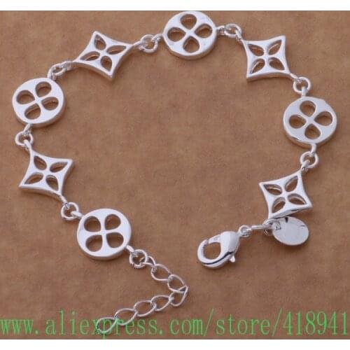 Silver Plated bracelet, Silver Plated fashion jewelry bling-bling /ecramtya bdtajvaa AH172