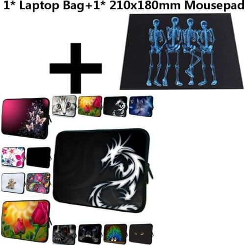 Casual Mens Boys 21x18cm Gaming Mouse Pad+17 15 Laptop Bag For Lenovo Yoga 530 iPad Mini Asus ZenPad 14 7 12 13 10 Notebook Case