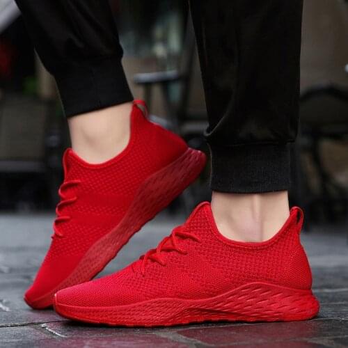 Sooneeya Weave Sneakers Men Plus Size 48 Red Black Casual Shoes Men Brand Designer Breathable Men Shoes Ultra Light Sneakers