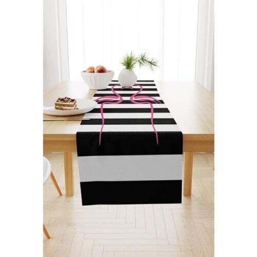 Special Design Stain Ttutmaz Home Dekorayon Fashion Modern Kitchen Falmingo Patterned Digital Printed Runner