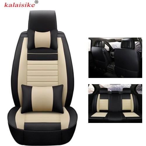 Kalaisike leather universal auto seat covers for Skoda all model rapid superb octavia fabia yeti kodiaq car accessories styling