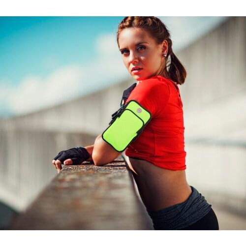 Universal 6 inch waterproof sports arm bag for running fitness cycling armband outdoor sports armband mobile phone bag