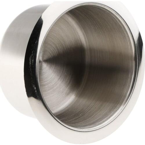 Pack of 4 Stainless Steel Drop in Cup Holder for RV Camper, 84x55mm