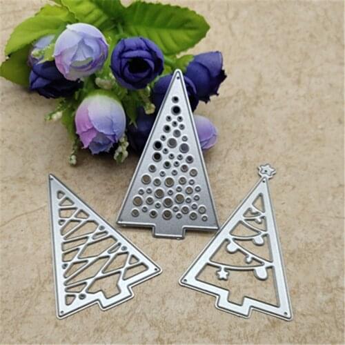 Christmas tree Cutout Metal Cutting Dies Stencils Die Cut for DIY Scrapbooking Album Paper Card Embossing