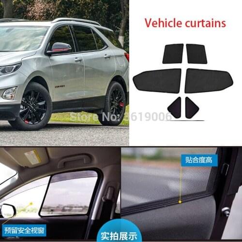 4pcs High-end custom For Chevrolet equinox 17-19 card type magnetic car curtain sun shade car window shade car styling