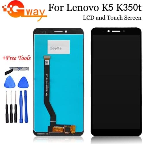 5.7" For Lenovo K5 K350T LCD Display Touch Screen Digitizer Assembly For Lenovo K350T K5 LCD Phone Replacement + Free Tools