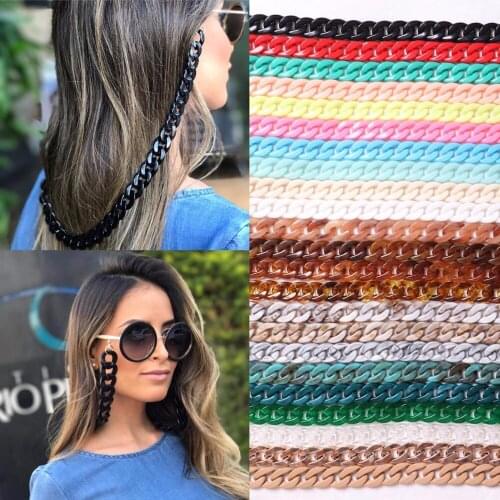 70cm Finished Glasses Acrylic Chains Cord Fashion Designs Style Eyewear Lanyard Strap Necklace Reading Eyeglass Accessories N089