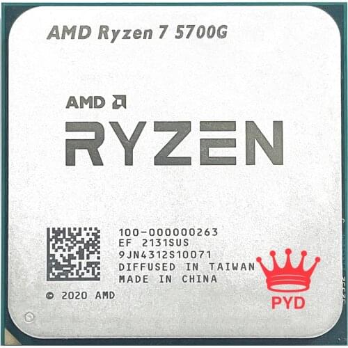 AMD Ryzen 7 5700G R7 5700G 3.8GHz Eight-Core 16-Thread 65W CPU Processor L3=16M 100-000000263 Socket AM4