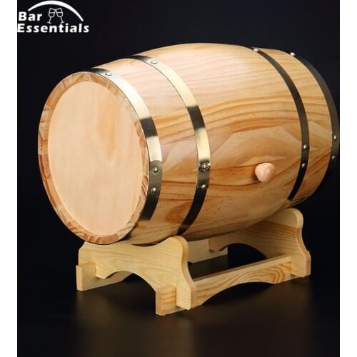 1.5L beer brewing keg Vintage Wood Oak Timber Wine Barrel for Whiskey Rum Port Decorative Barrel Keg Hotel Restaurant Display
