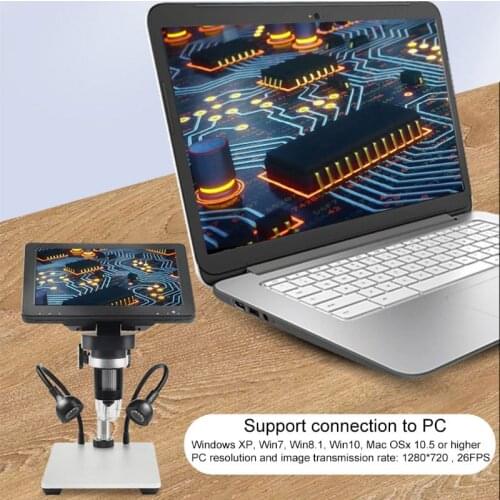 Professional USB Digital Microscope 1200X LED 12MP Electronic Microscope Endoscope Zoom Camera Magnifier For PCB Phone Repair
