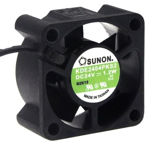 For Sunon KDE2404PKS2 24V 1.2W 4CM 4020 2 wire Magnetic bearing HYPRO cooling fan