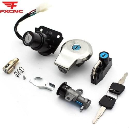For Yamaha VIRAGO XV125 XV250 XV240 Motorcycle Ignition Key Switch Seat Lock Fuel Tank Gas Cap Cover Set