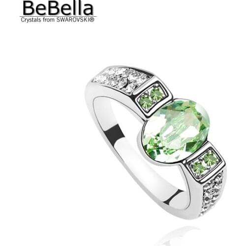 BeBella crystal ring wedding jewelry made with Austrian Crystals from Swarovski color size optional for girls Christmas gift