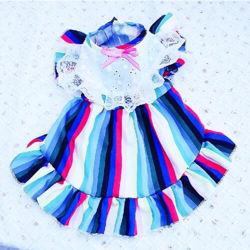 Cat Dog Dress Summer Pet Clothes Dog Clothing Vest Skirt Pomeranian Poodle Bichon Schnauzer Welsh Corgi Dog Costume Pet Dresses