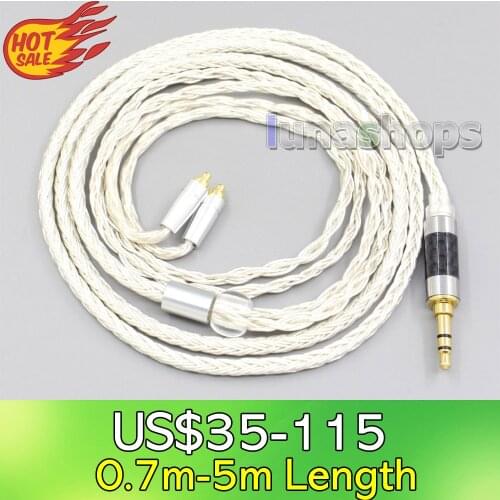 LN007227 16 Core OCC Silver Plated Earphone Cable For AKG N5005 N30 N40 MMCX Sennheiser IE300 IE900