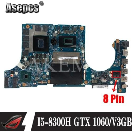 FX505GM Motherboard For Asus TUF Gaming FX505GM FX505G Mainboard original Motherboard I5-8300H GTX 1060/V3GB GDDR5 15.6 inch