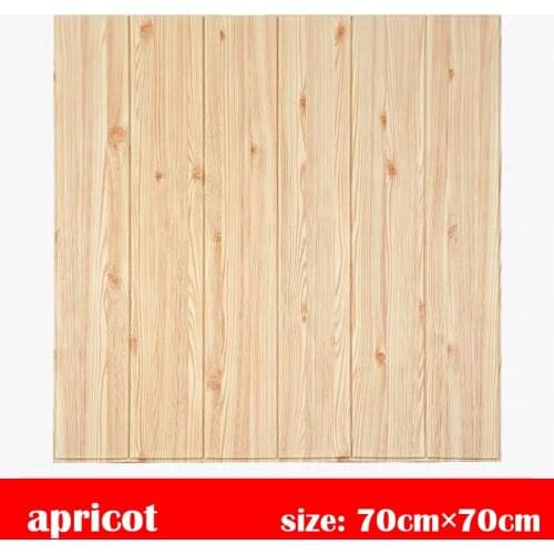 3D Wall Stickers Brick Wood Grain Wallpaper Bedroom Decor Waterproof Self-adhesive Wallpaper For Living Room TV Backdrop