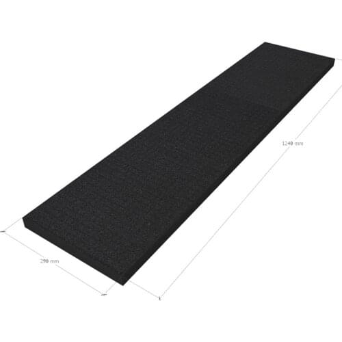 1240 * 290 * 30mm pre-cut sponge, mesh cotton, suitable for product packaging, protect product packaging