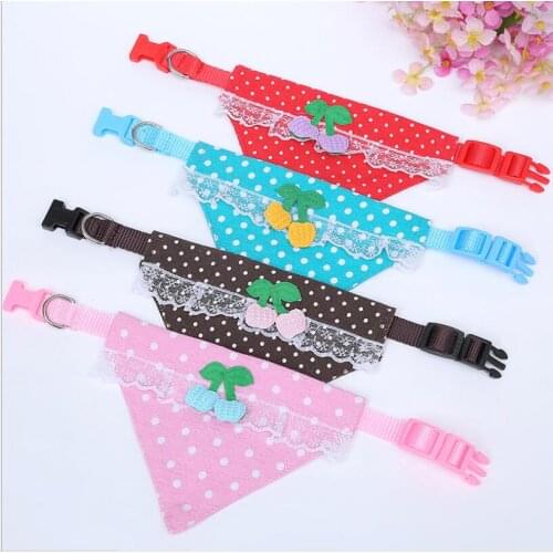 High quality Adjustable Pet Dog Puppy Cat Neck Scarf with Collar Neckerchief Cute canvas saliva towel