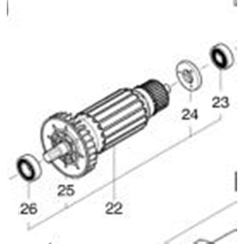 AC220-240V MAKITA Armature Rotor for 518179-8 518177-2 HW1200 HW1300