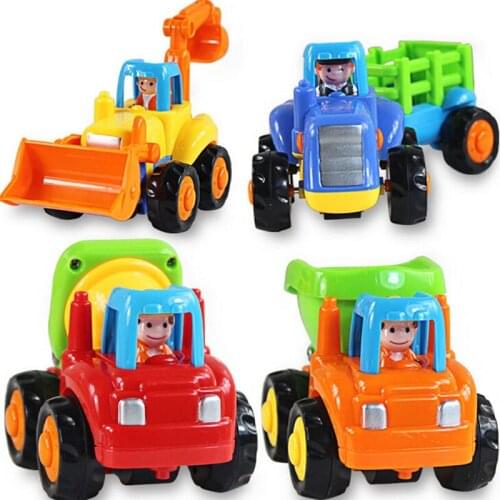High quality original box Beach toy pull back cars playing toys sand tools 4pcs/lot