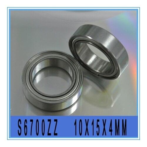 High Precision 10PCS Stainless Radial Bearing S6700ZZ 10X15X4MM ET-1510-ZZ,R1510ZZ