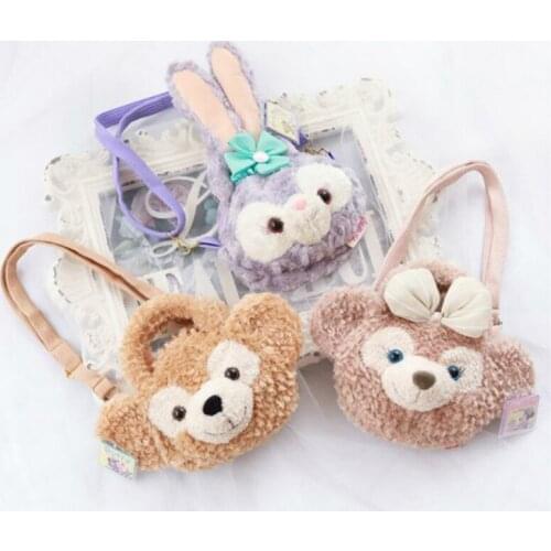 Japan Duffy Bear Shelliemay Stellalou Rabbit Plush Shoulder Bag Women Cartoon Duffy Bear Stellalou Crossbody Bag for Children