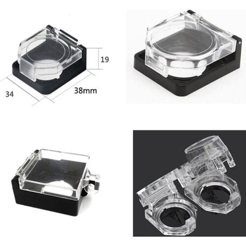Push button switch transparent protection cover for 22mm mounting hole