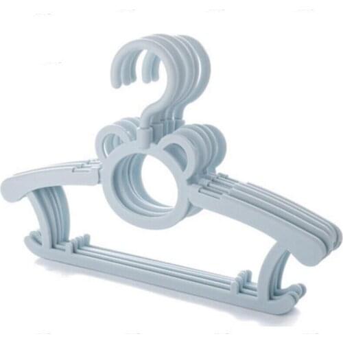 10pcs/lot Scaling Hangers Baby Plastic Hanger Rack Clothes Hanger