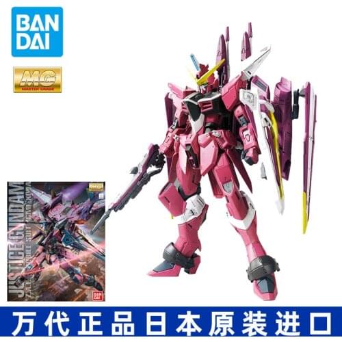 18CM New Bandai Gundam Assembly Model MG 1/100 Justice JUSTICE Action Figure Puzzle Toy Model Decoration Childrens Gift 7-12m