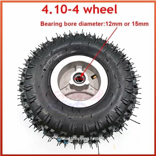 4.10-4 tires and inner tubes and 4-inch wheels for 49cc mini four-wheel SUV scooter ATV SUV