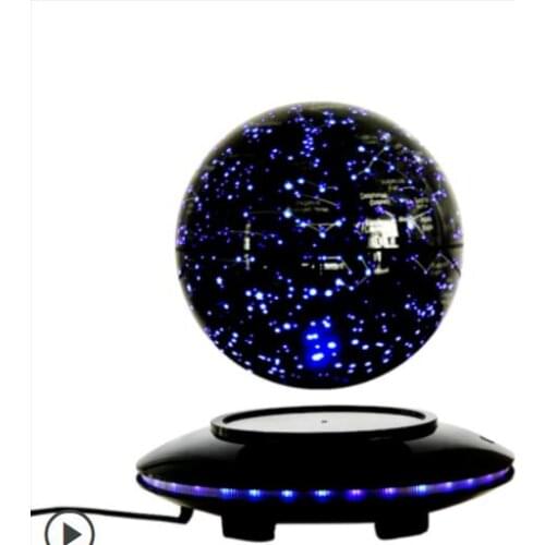 6 inch 8 inch magnetic suspension globe luminous self-rotation creative home craft ornaments