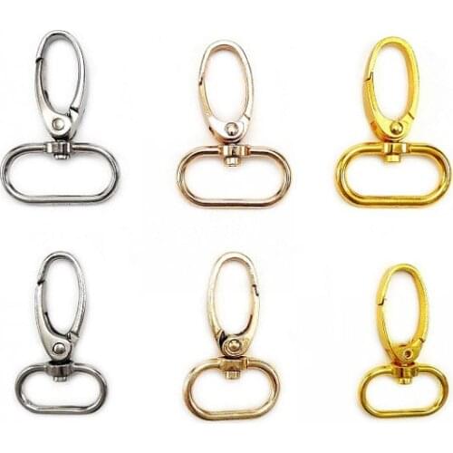 60 pcs. of Bag Clasps Lobster Swivel Trigger Clips Snap Hook, for 25 mm strap