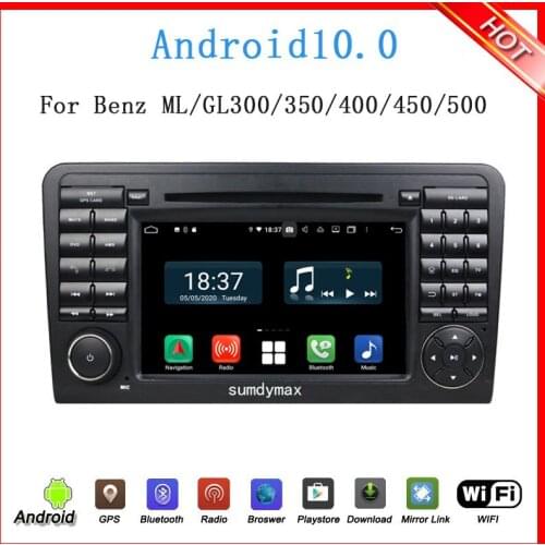 7inch 1024*600 octa core Android 9.0 CAR DVD GPS FOR Mercedes Benz ML W164 / GL X164 ML350 ML320 ML280 GL350 GL450 ML500