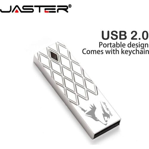JASTER 100% Real capacity USB Flash Drives 64gb mini usb 8GB 16GB 32GB metal pen key usb disk flash memory card pendrive stick