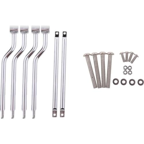 Chrome Saddlebag Support Bars For Kawasaki Vulcan VN VN800 Classic Cruiser