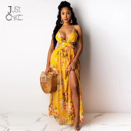 Желтые летние платья Justchicc China At AliExpress