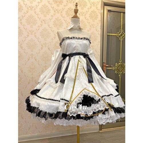 Game Azur Lane HMS Perseus Cosplay Costume Gentle Fashion White The High Quality Formal Dress Role Play Clothing Custom-Make Any