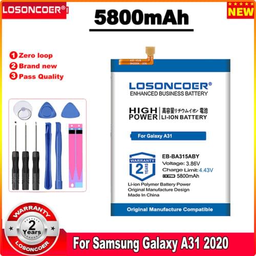 LOSONCOER Samsung Galaxy A31 Batteries