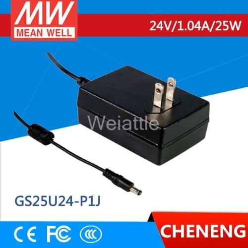 MEAN WELL original GS25U24-P1J 24V 1.04A meanwell GS25U24 24V 25W AC-DC Industrial Adaptor